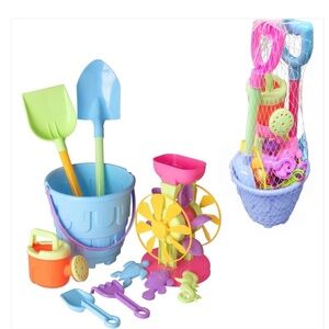 VOS BEACH PAIL SAND TOY SET (10 PC Set) NEW